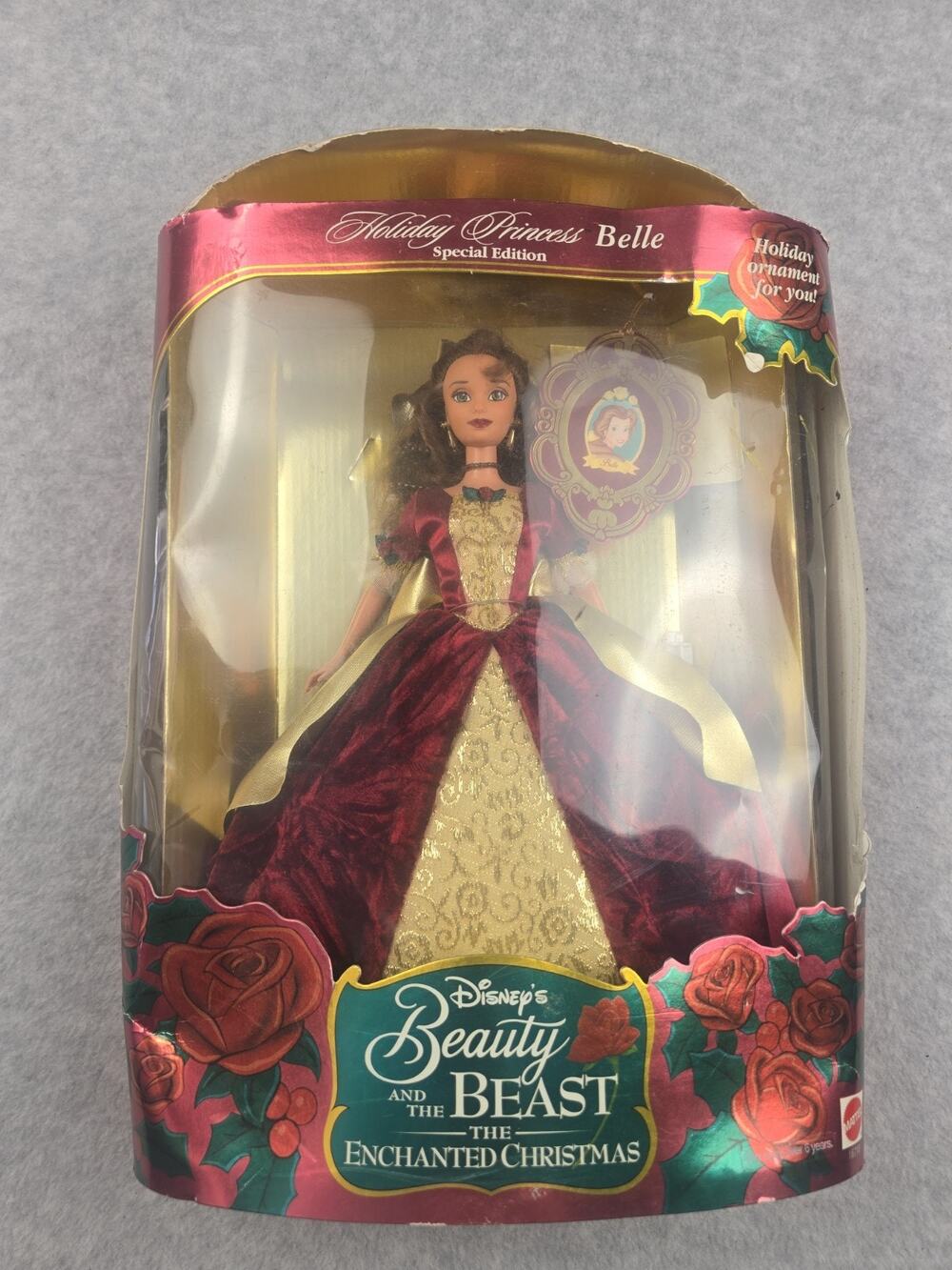 Beauty And The Beast’s Holiday Princess Belle. 1997. 13,5 Inch. Read!